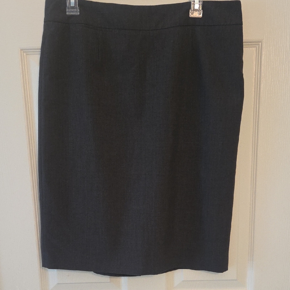 Calvin Klein Charcoal Dark Gray Pencil Skirt Size 12
